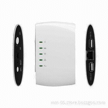 3G Routers with Mobile Power Bank, AP and NAS, Up to 150Mbps Wireless Transmission Rate